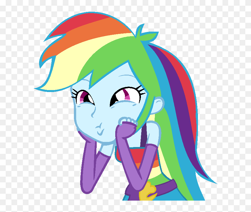 Pictures Of Cartoons Girls - Rainbow Dash Eg 2 Clipart