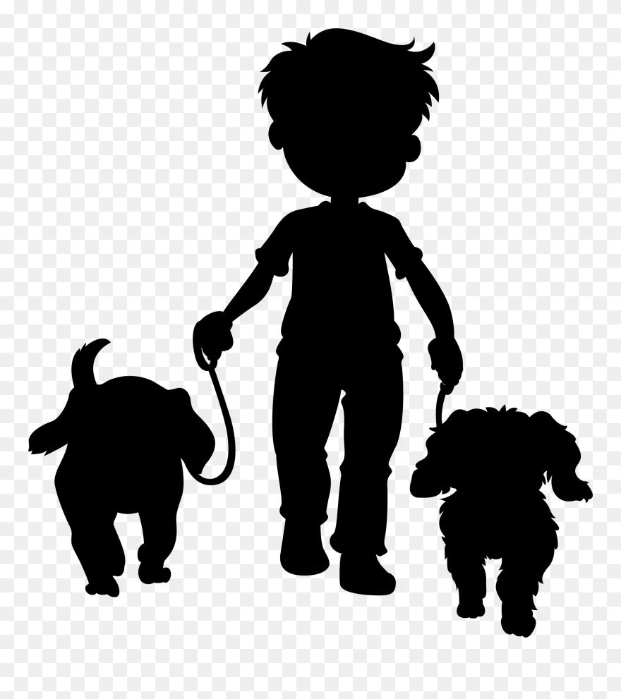 Cat Dog Black & White - Tower Of Hercules Clipart