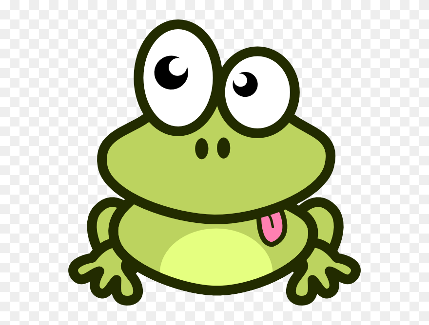 Frog Cartoon Clip Art - Clipart Transparent Background Frog - Png Download