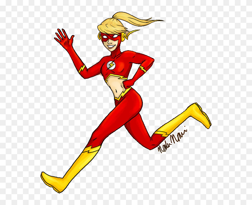 The Flash Girl - Flash As A Girl Clipart