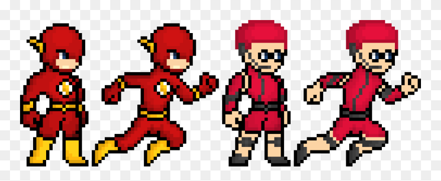 Pixel Art The Flash Clipart