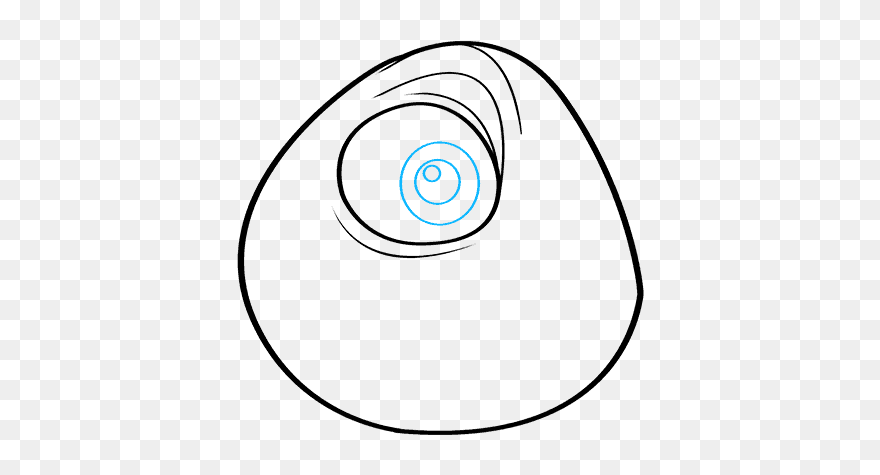 How To Draw Mike Wazowski From Monsters, Inc - Circle Clipart