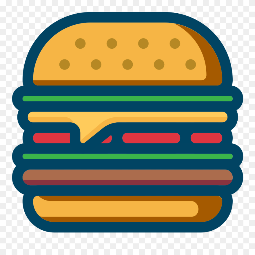 Hamburguesa Silueta Png Clipart