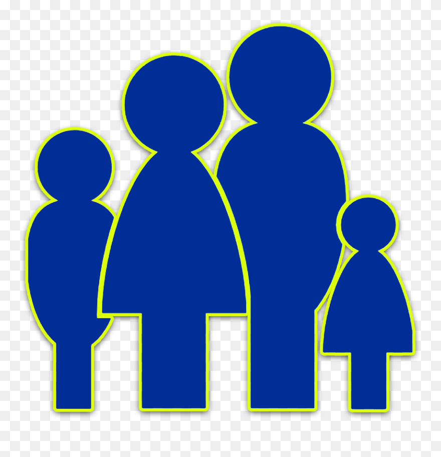Silhouette Family Clipart Transparent - Png Download