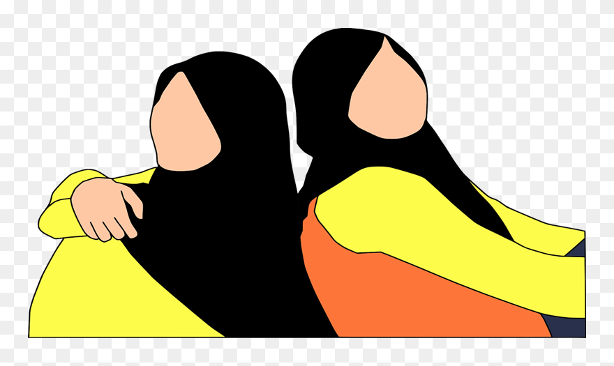 Kartun Muslimah Tanpa Wajah Clipart