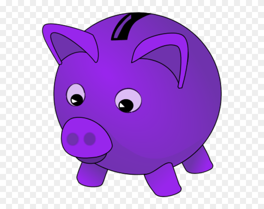 Cute Piggy Bank Clipart - Transparent Piggy Bank Clipart Png