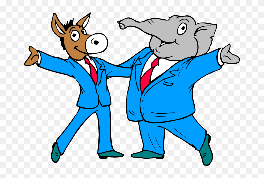 Democrats And Republicans Together Clipart