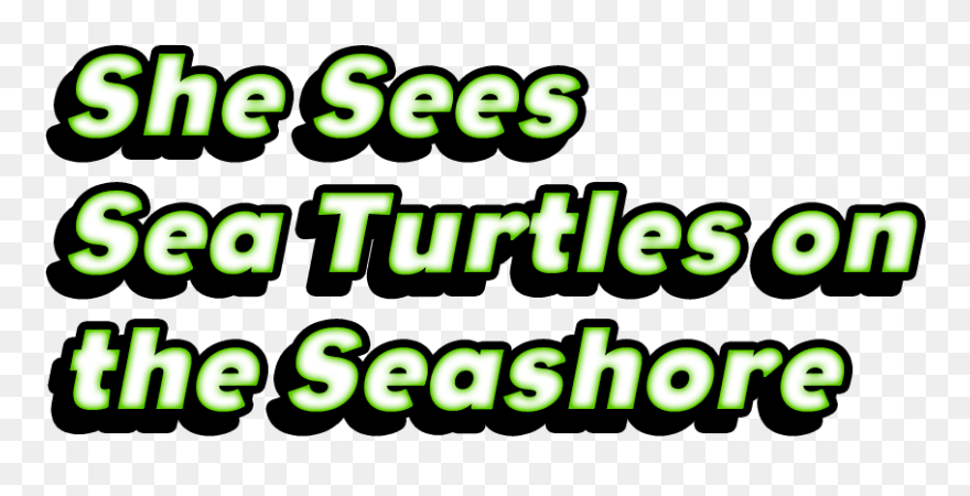 She Sees Sea Turtles On The Seashore Clipart