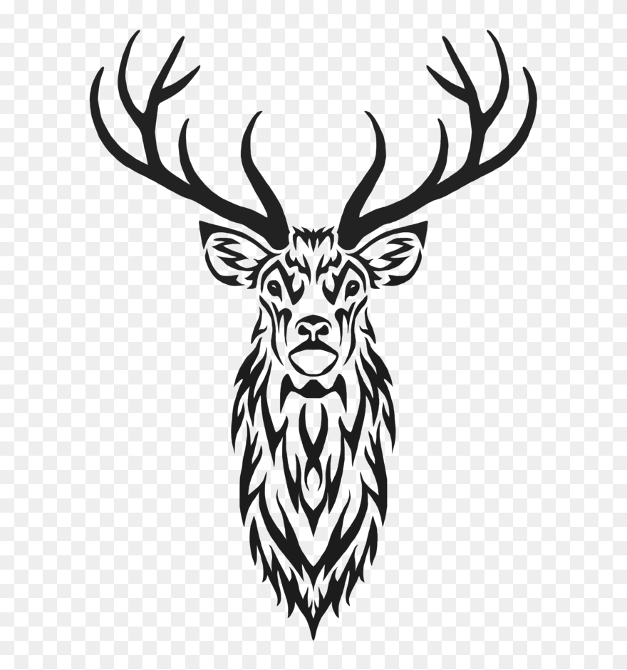 Collection Of Free Buck Drawing Tribal Download On - Transparent Tribal Deer Clipart