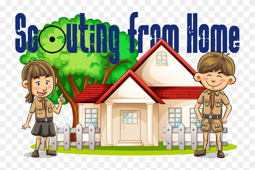 Scouting At Home - Cartoon Clipart House Png Transparent Png