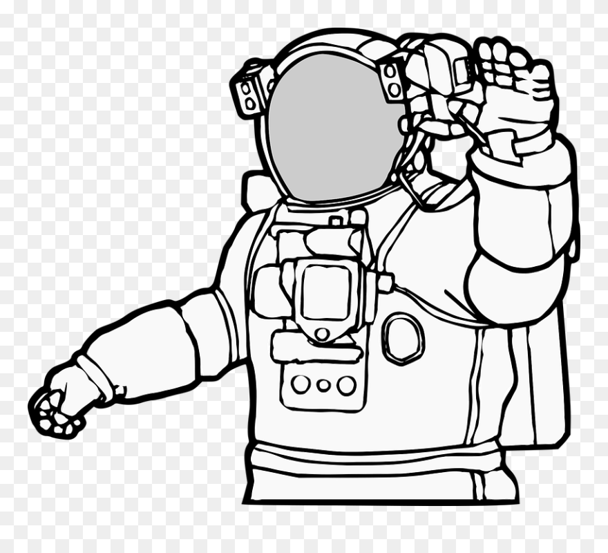 Astronaut - Realistic Astronaut Clipart - Png Download