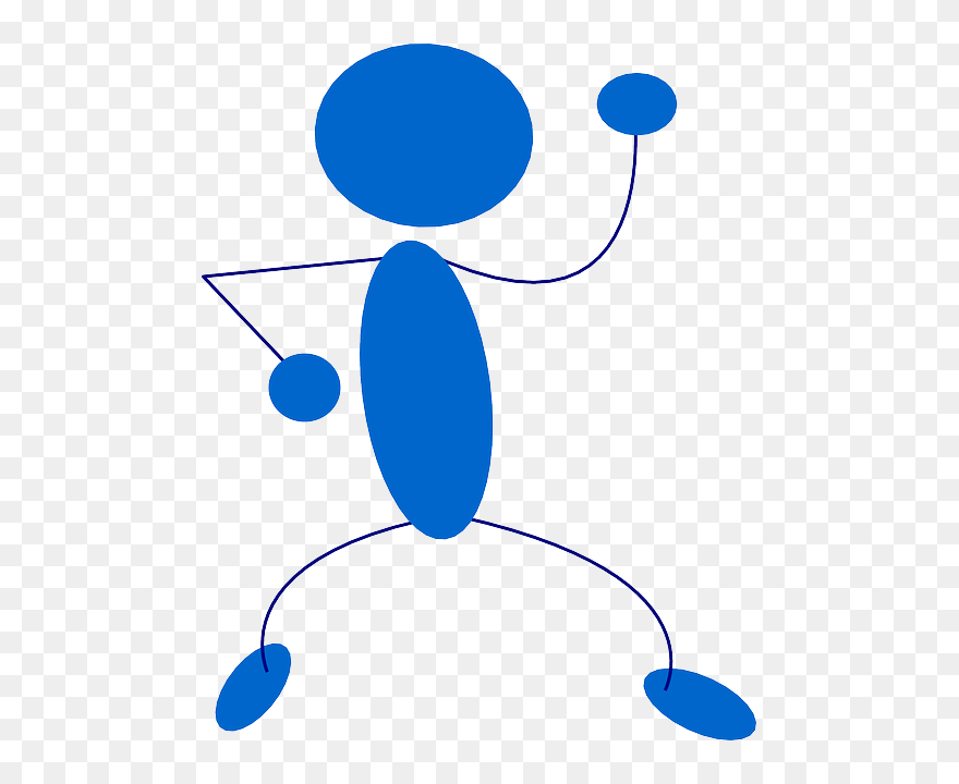 Dance, Greeting, Man, Figure, Blue, Character, Avatar - Disco Clip Art - Png Download