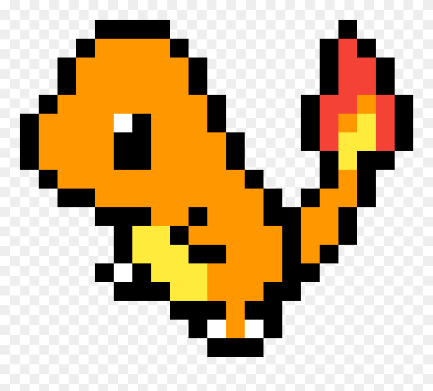 Pikachu Charmander Pixel Art Gif - Pokemon Pixel Art Charmander Clipart