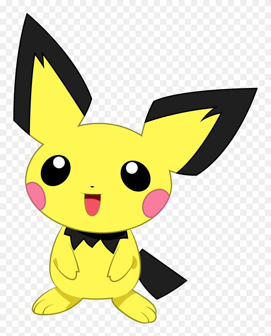 Pikachu Clipart Baby, Pikachu Baby Transparent Free - Pokemon Pichu Png