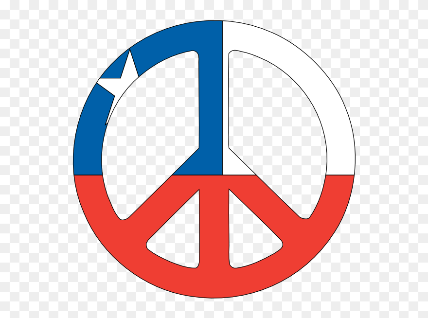 Transparent Wagon Clipart Black And White - Peace Symbol - Png Download