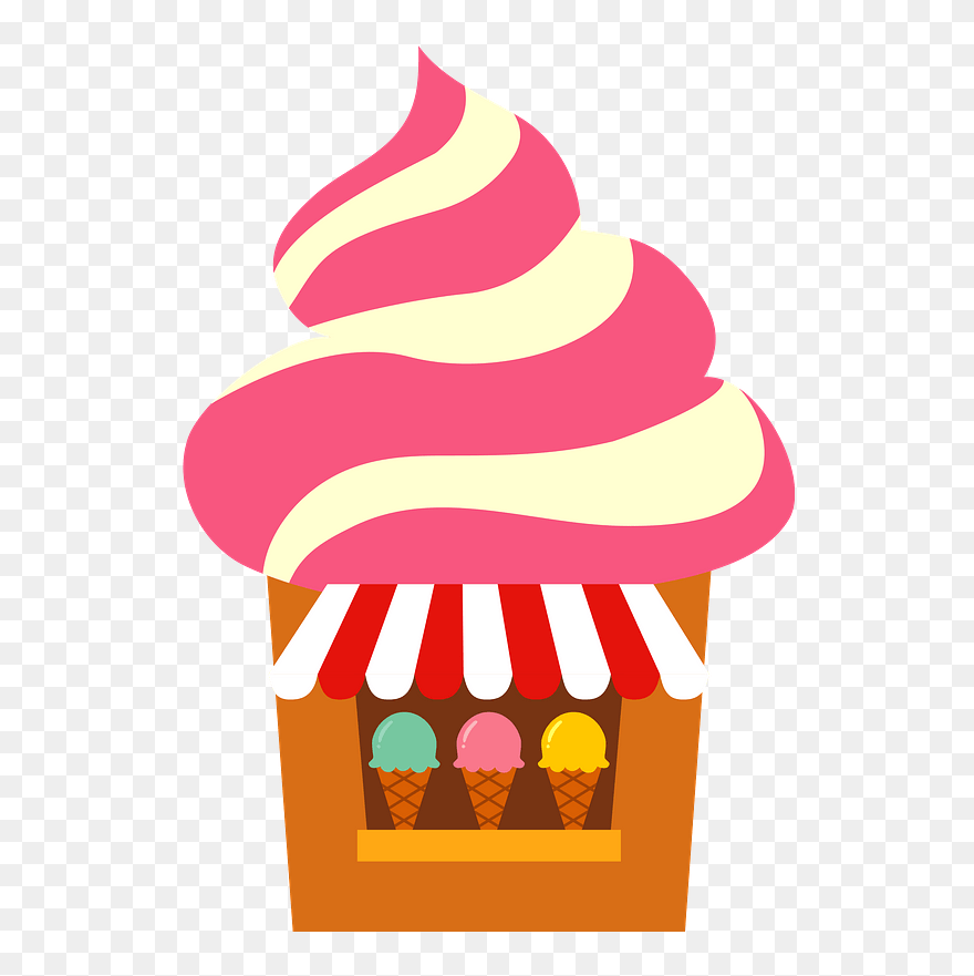 Ice Cream Shop Clipart - Png Download