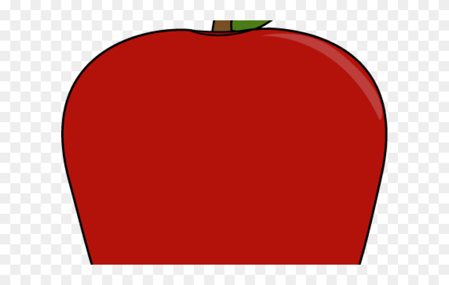 Apple Stem Clipart Clip Art Black And White Apple Fruit - Png Download