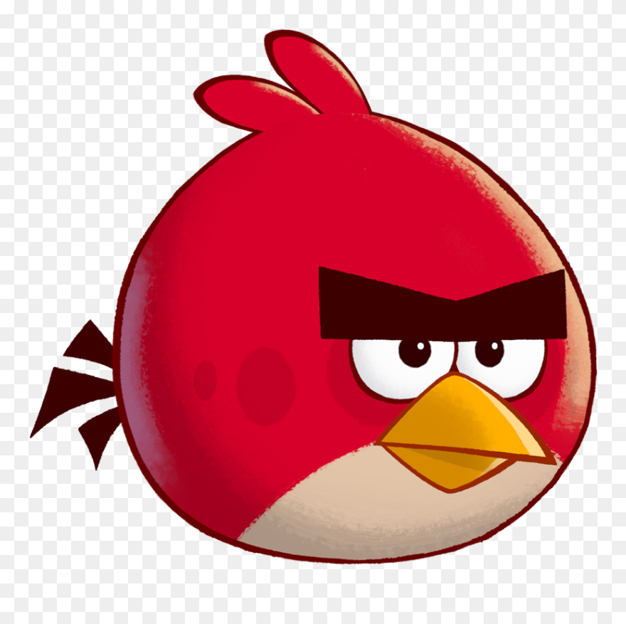 Angry Birds Toons - Cartoon Red Angry Bird Clipart