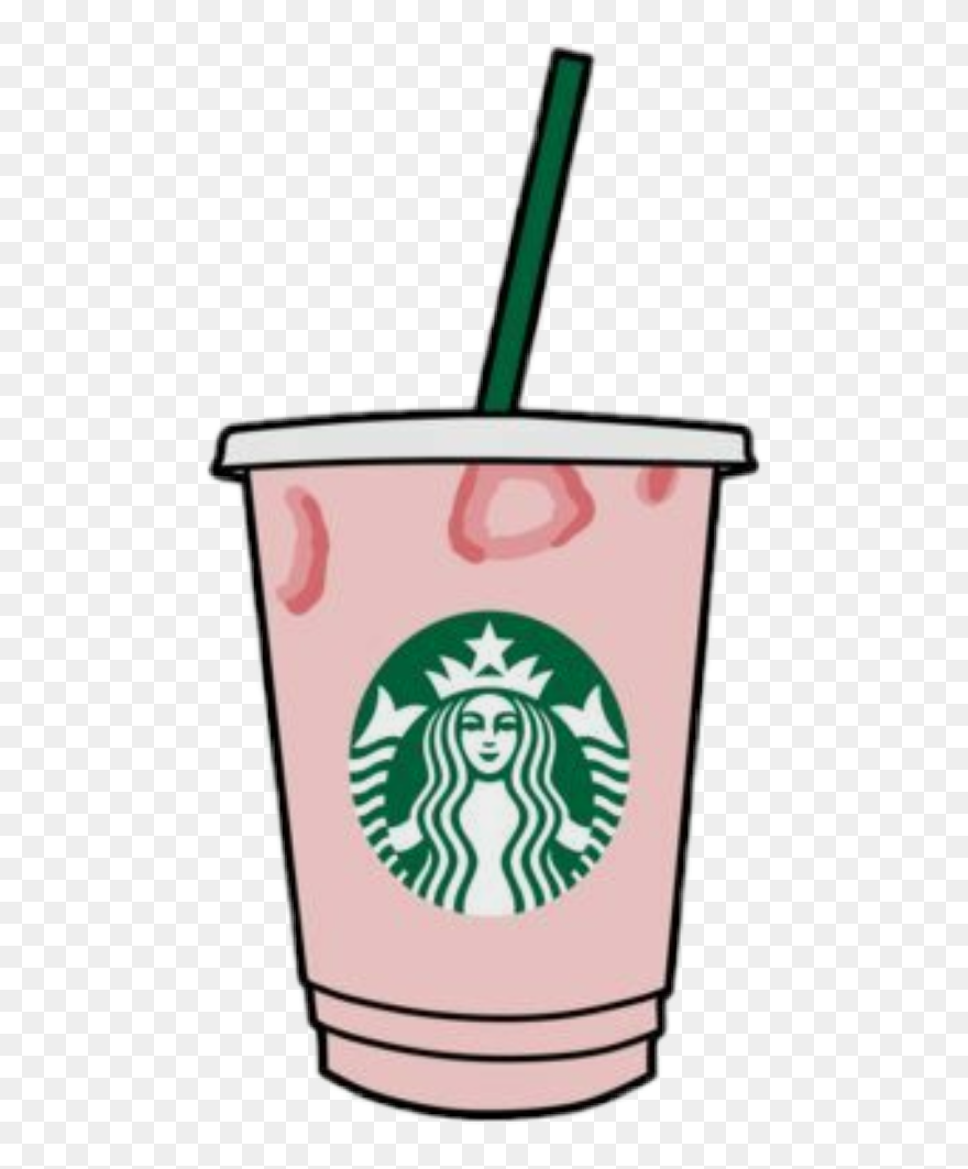 #strawberry #sticker #pink #starbucks #drink - Starbucks New Logo 2011 Clipart