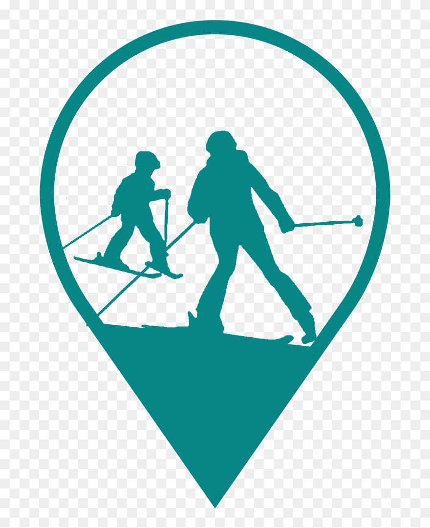 Ski Course - Illustration Clipart