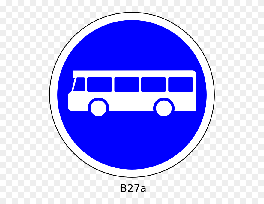 Bus Station Sign Clip Art At Clker - Clipart Bus Stop - Png Download