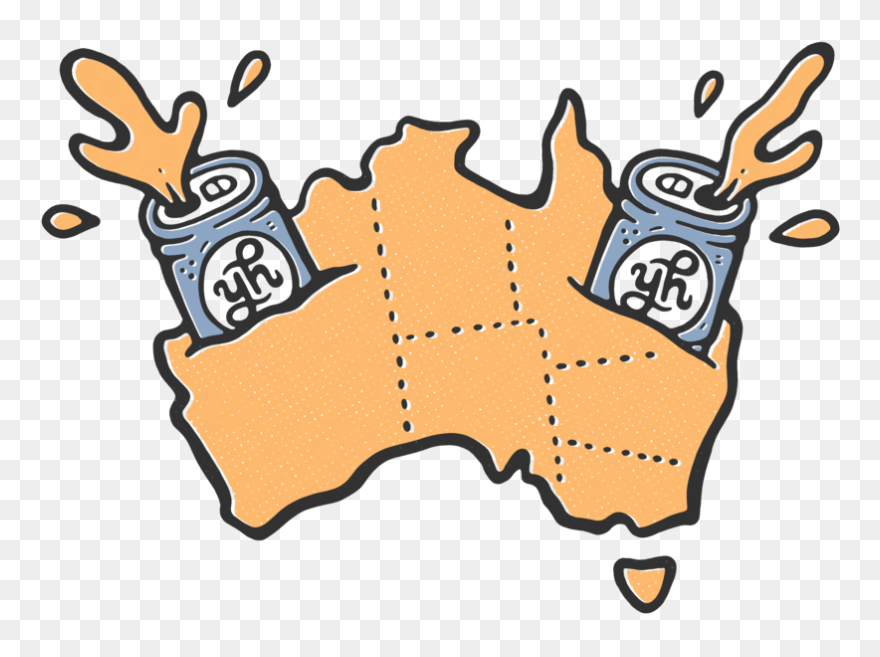 Map Plus Beer - Cartoon Clipart