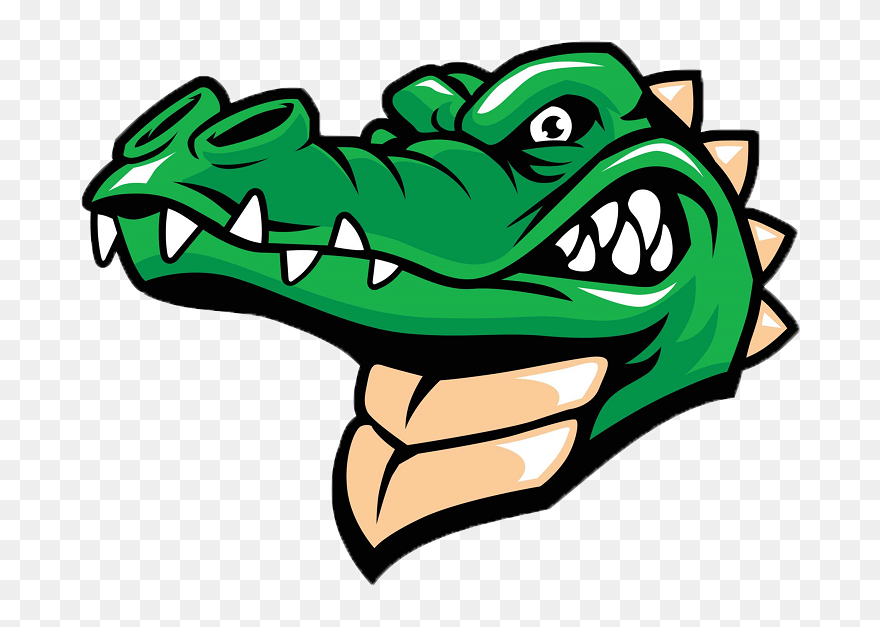 Alligator Head Cartoon Clipart