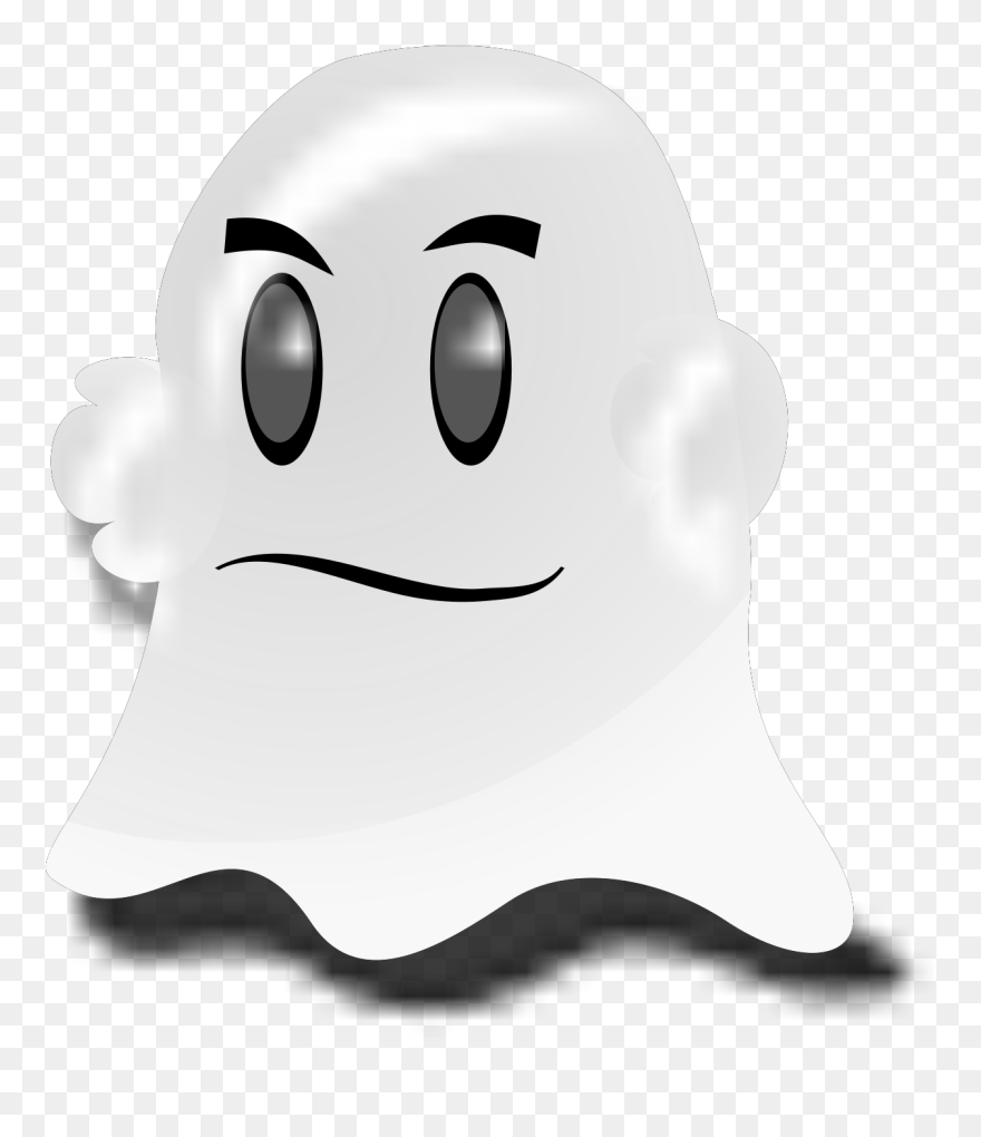 Cartoon Ghost Svg Clip Arts - Cartoon - Png Download