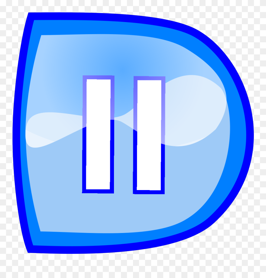 Blue Pause Button Svg Clip Arts - Clip Art - Png Download
