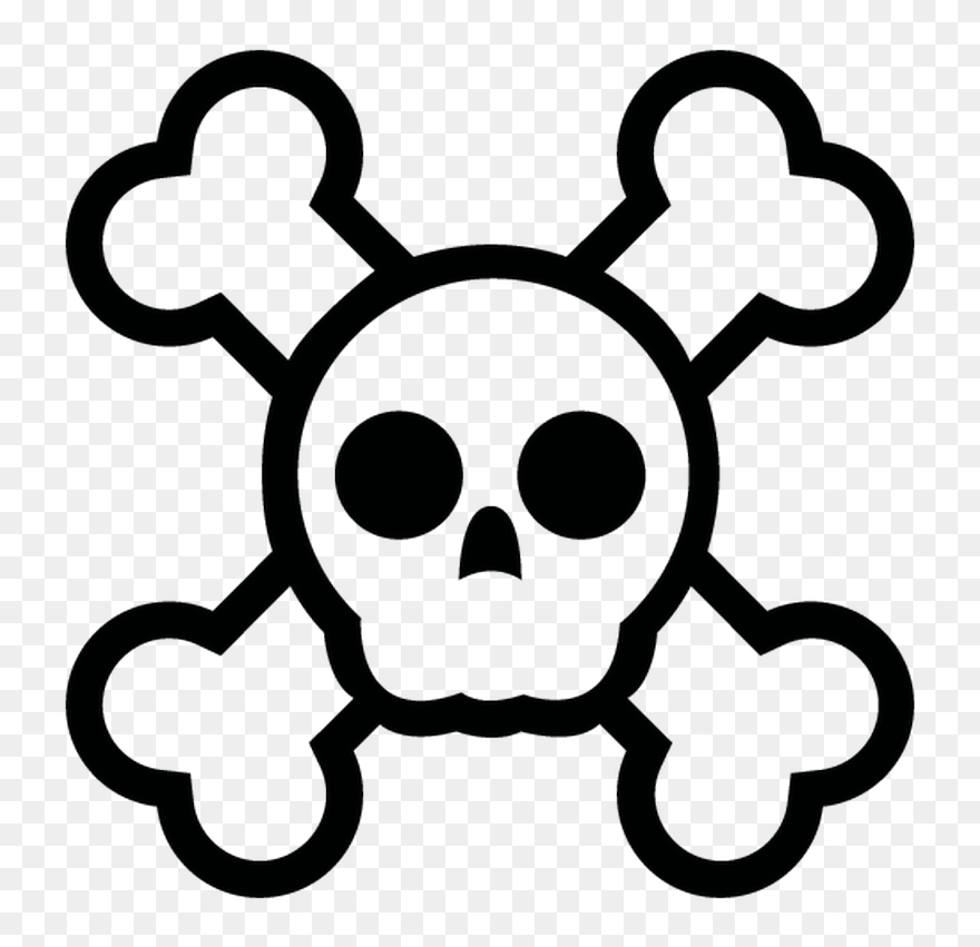 Skull And Crossbones Skull And Bones Clip Art - Cute Skull And Crossbones - Png Download