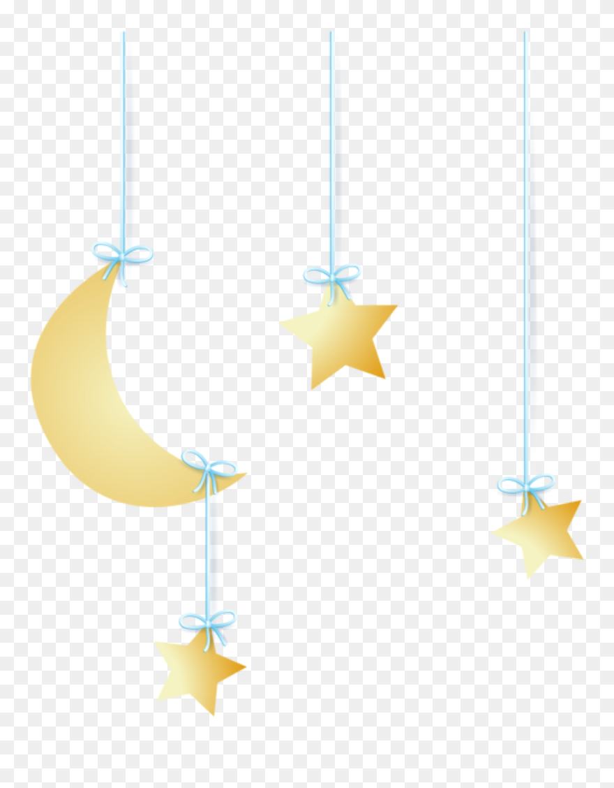 #freetoedit #hanging #crescentmoon #sta Clipart
