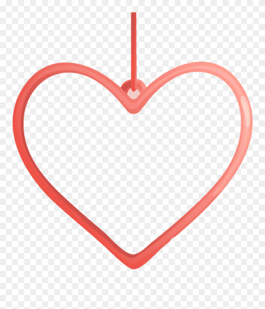 #heart #hearts #red #hanging - Heart Clipart