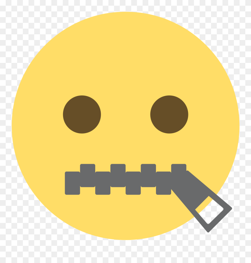 Zipper Face Emoji Clipart (5589390) PinClipart