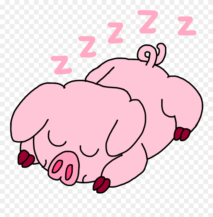 This Little Piggy Is Sleeping The Night Away After Clipart