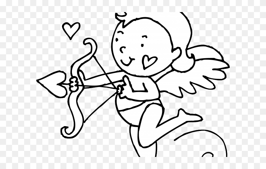 Clipart Valentines Cupid - Png Download