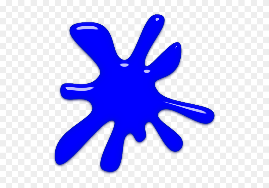Blue Paint Splash Png - Blue Paint Splatter Clip Art Transparent Png