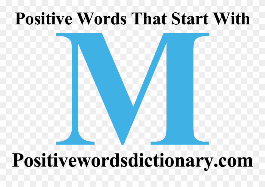 Positive Words That Start With M  - Nice Words That Start With M Clipart