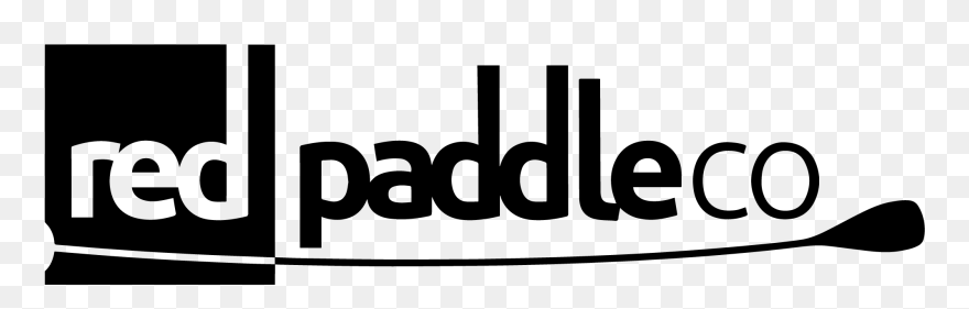 Red Paddle - Black-and-white Clipart