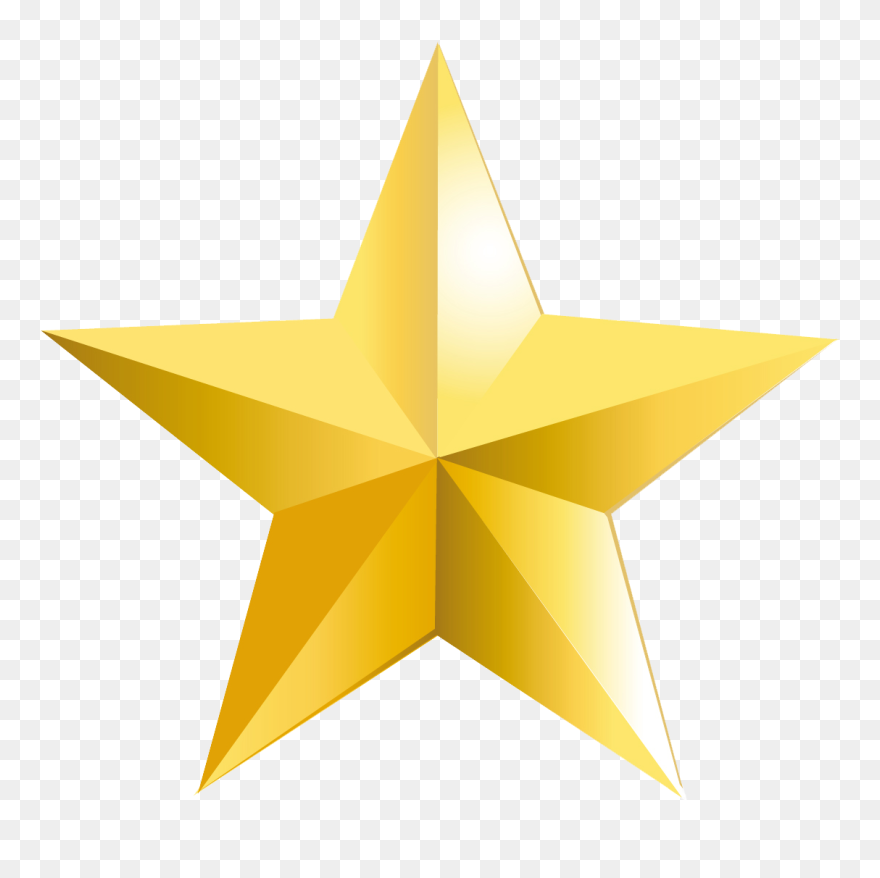 Yellow Star Transparent Background, Hd Png Download Clipart