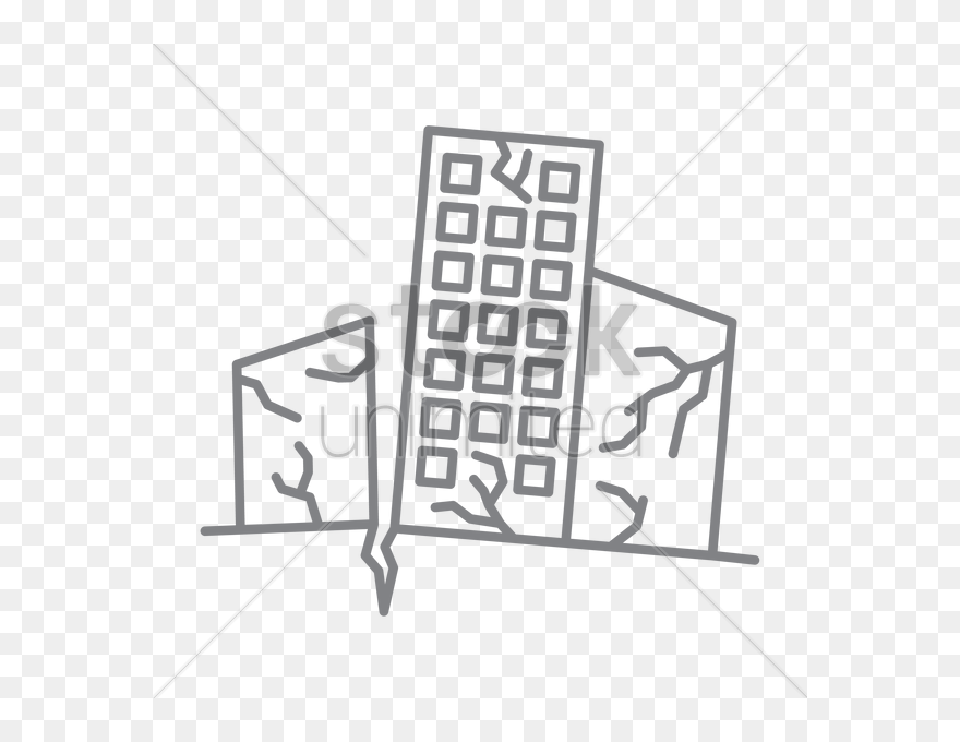 Earthquake Vector Image - Drawing Of An Earthquake Clipart