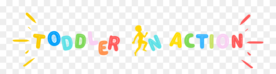 Toddler In Action - Graphic Design Clipart