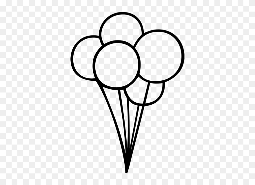 Birthday Balloon Easy Drawing Clipart