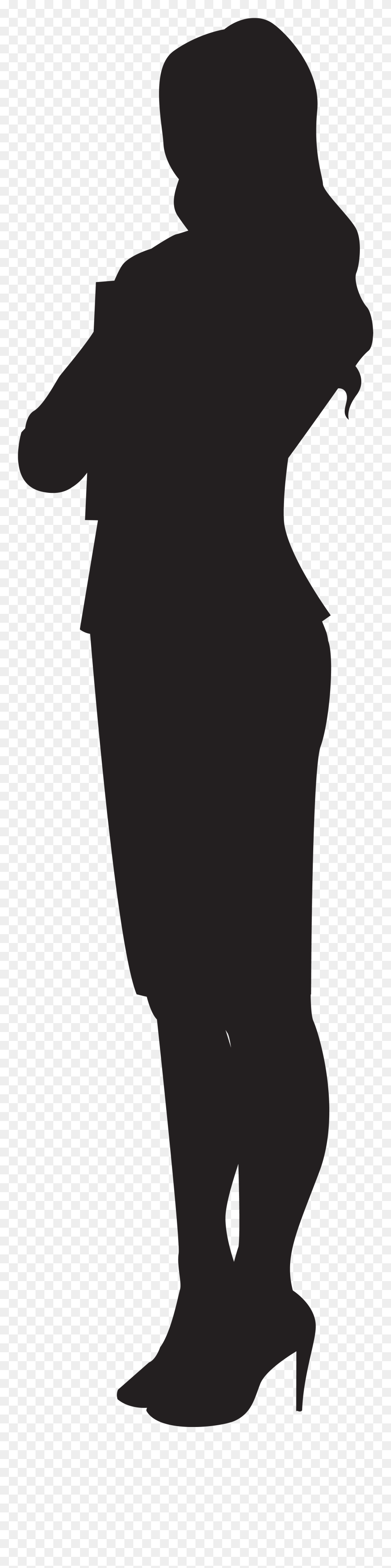 Silhouette Woman Clip Art - Silhouette Of A Woman Png Transparent Png