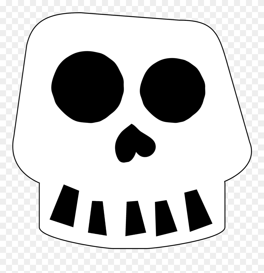 Free Printable Halloween Skull Decoration Banner - Clip Art - Png Download