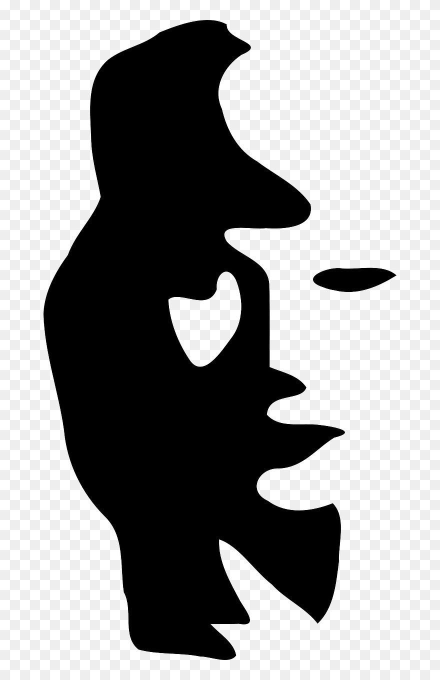 Illusion Woman Image Free Photo - Mind Blowing Black And White Optical Illusion Clipart