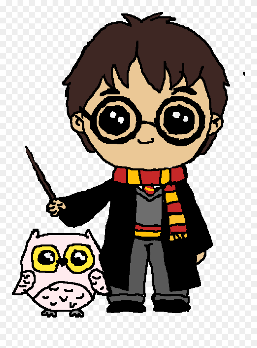 Transparent Adam And Eve Clip Art - Cartoon Easy Drawing Of Harry Potter - Png Download