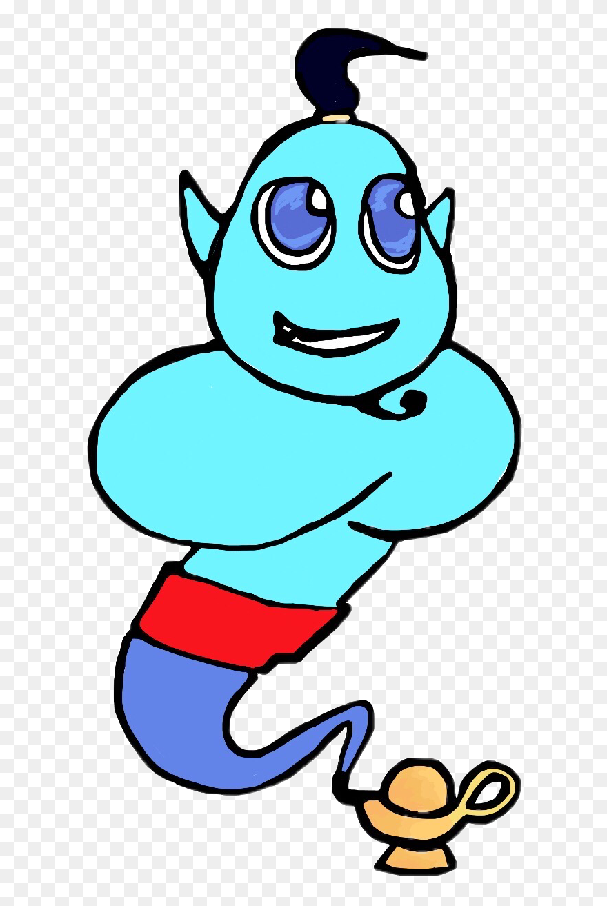 #interesting #genio #lampara #lamp #azul #aladdin #aladin Clipart