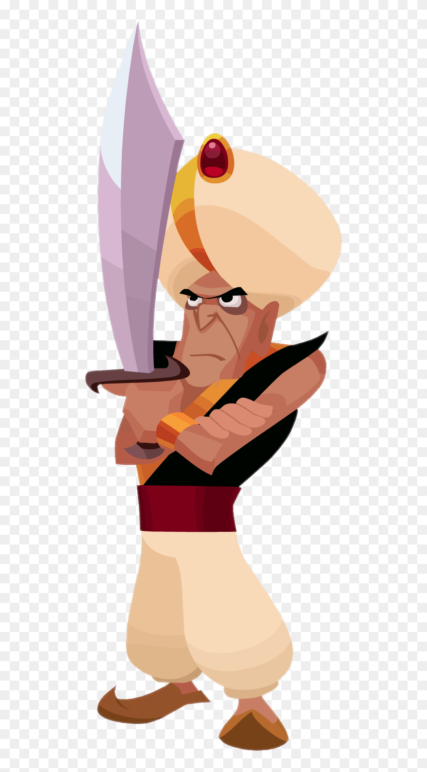 Small Palace Guard - Aladdin Guards Png Clipart