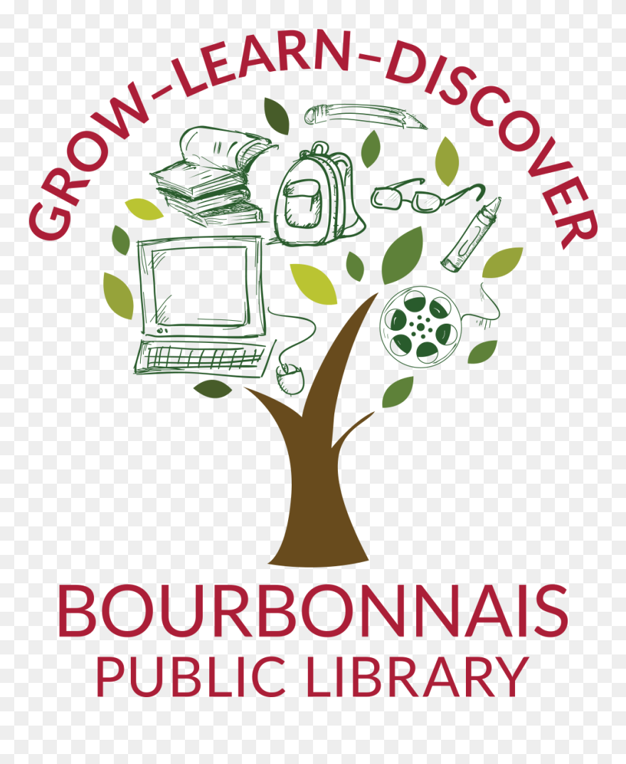 Bourbonnais Public Library Logo Clipart