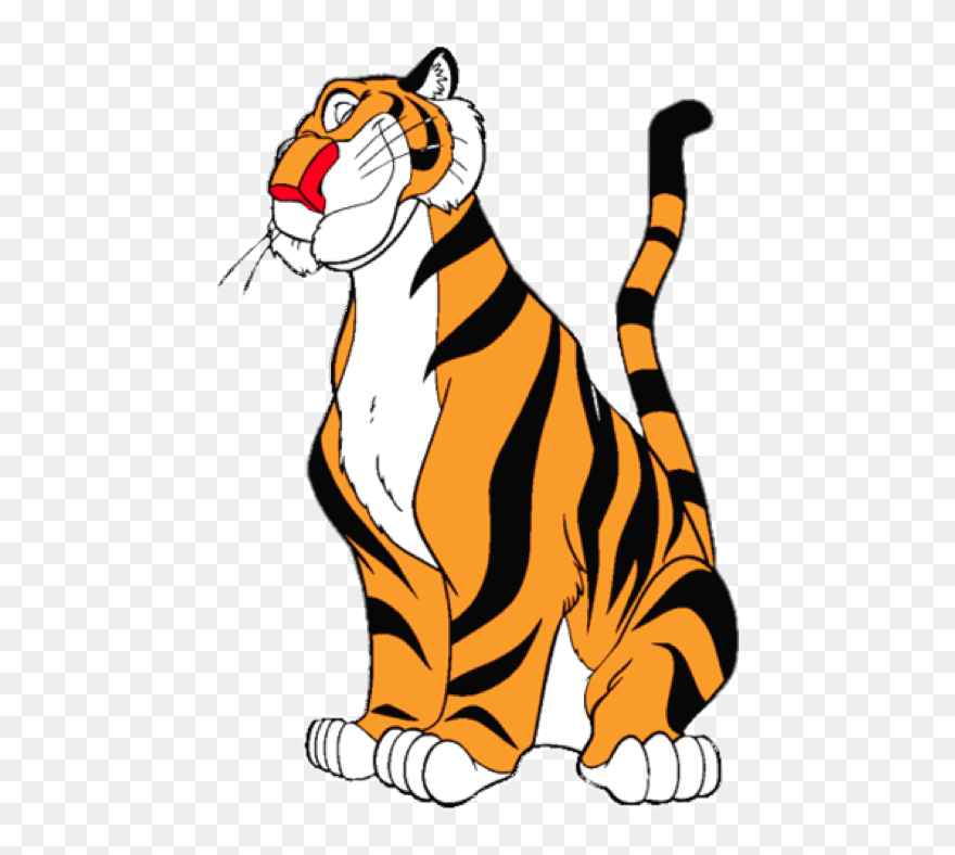 Rajah The Tiger - Princess Jasmine And Rajah Clipart